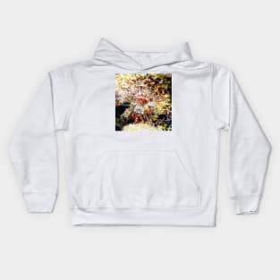 Orange Club Tipped Sea Anemone Kids Hoodie